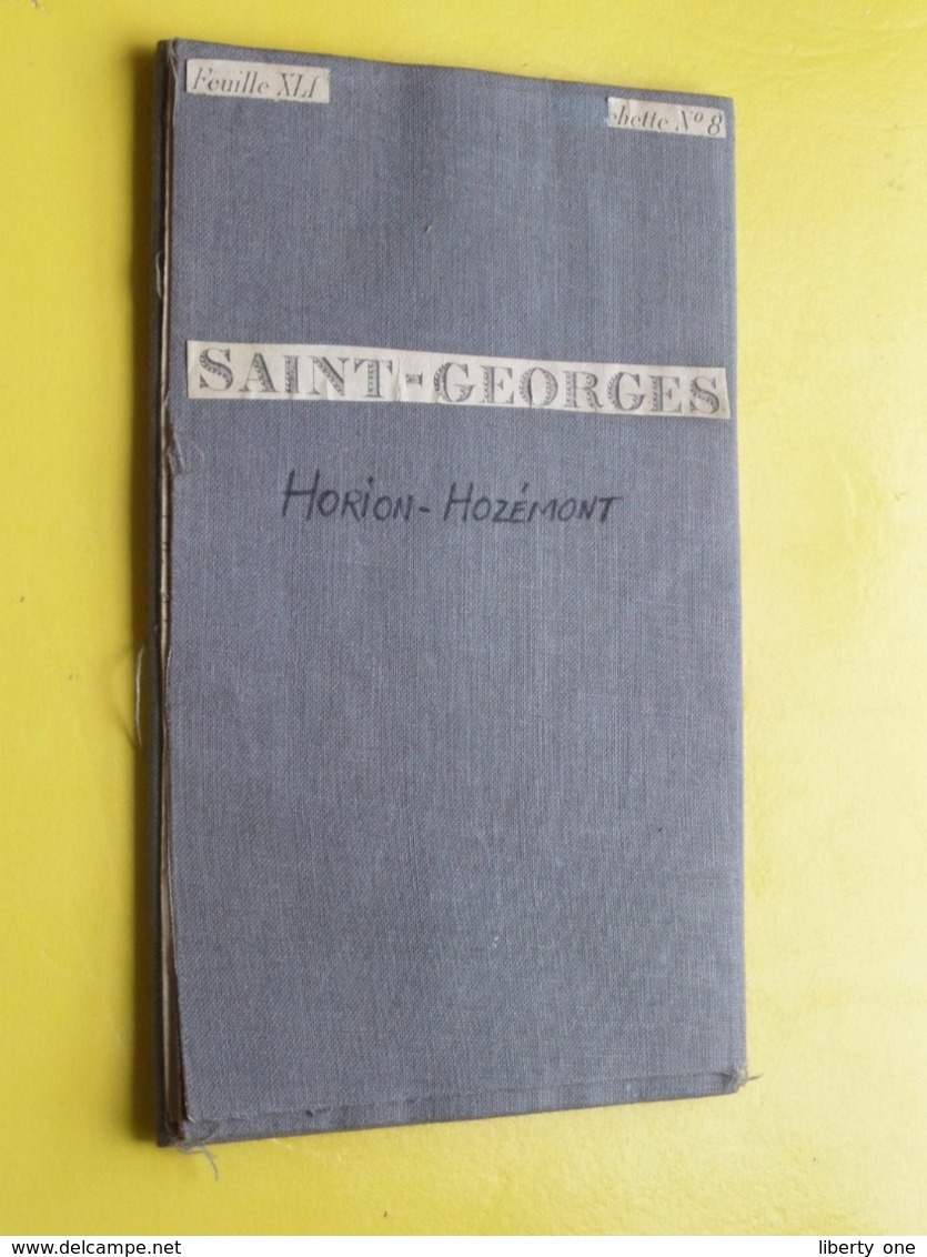 Feuille XLI Poch. N° 8, SAINT-GEORGES Horion-Hozémont ( Kaart Op Katoen / Linnen / Cotton ) 1/20.000 > 1904 ! - Europa