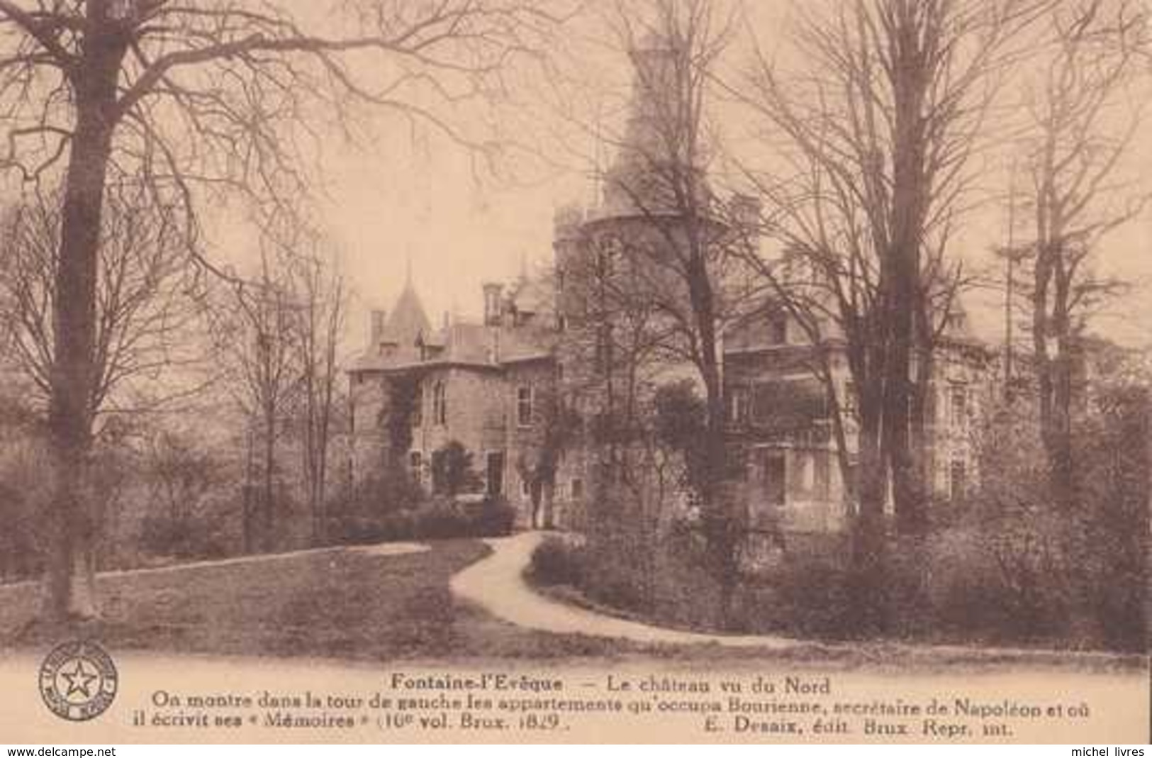 Fontaine-l'Évêque - Le Château Vu Du Nord - Pas Circulé - Desaix - TBE - Fontaine-l'Evêque