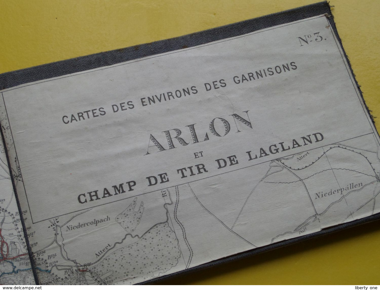 VIRTON & ARLON Cartes Des Environs Des GARNISONS N° 3 ( Kaart Op Katoen / Linnen / Cotton ) Carte à 2 Pcs.! Zie Scans ! - Carte Geographique