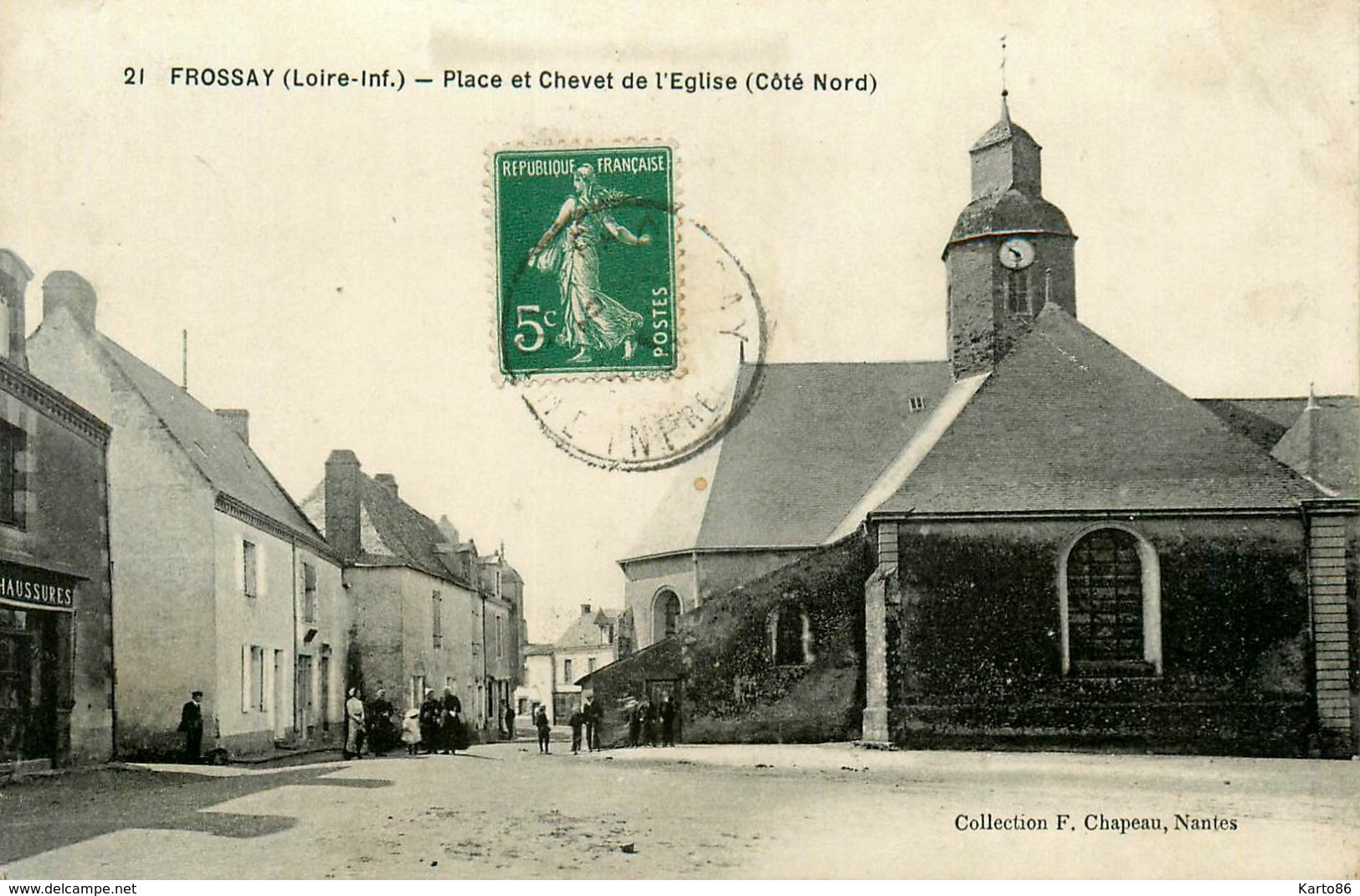 Frossay * Place Et Chevet De L'église ( Côté Nord ) - Frossay