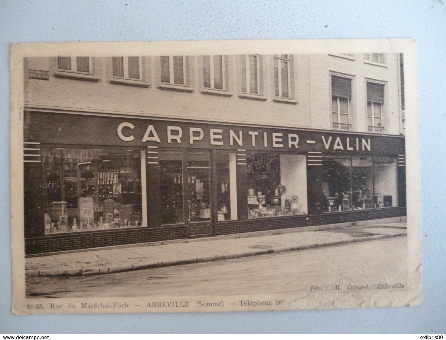 Abbeville    Carpentier Valin   66-68   Rue Du Maréchal Foch  (tel Quel) - Abbeville