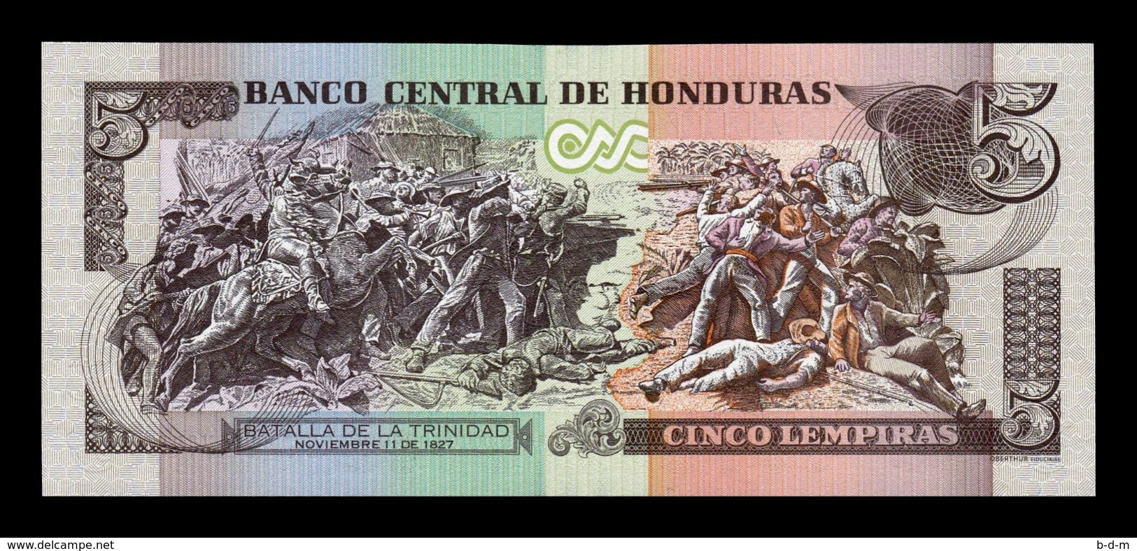 Honduras 5 Lempiras 2014 Pick 98b SC UNC - Honduras