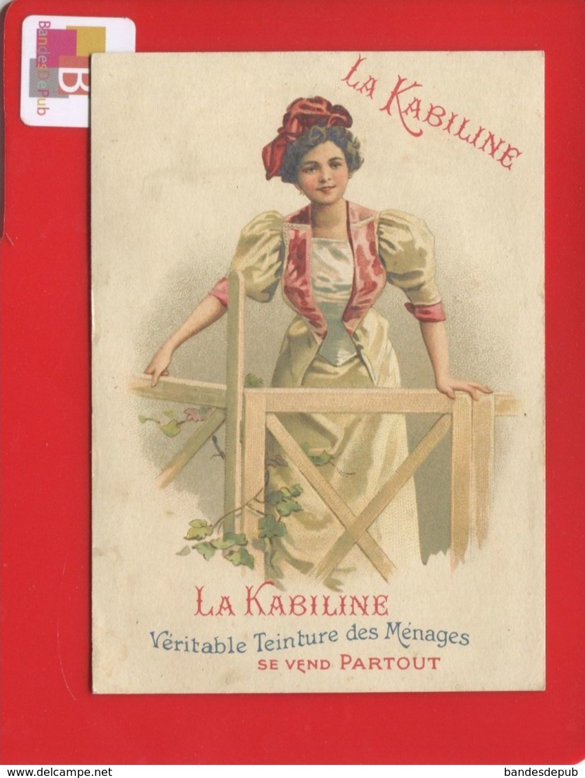 Jolie Chromo Publicitaire Pour LA KABILINE Calendrier 1905 Jeune Femme La Lithographie Parisienne - Petit Format : 1901-20
