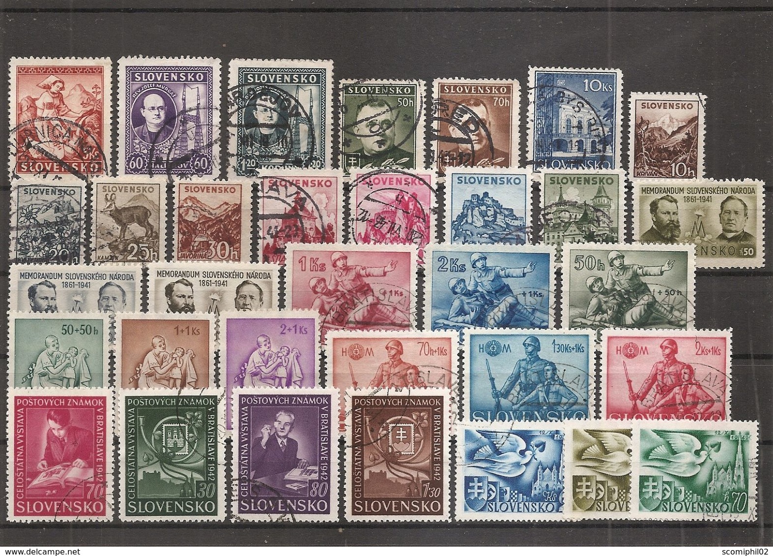 Slovaquie ( Lot De Timbres  Divers Différents Oblitérés ) - Oblitérés