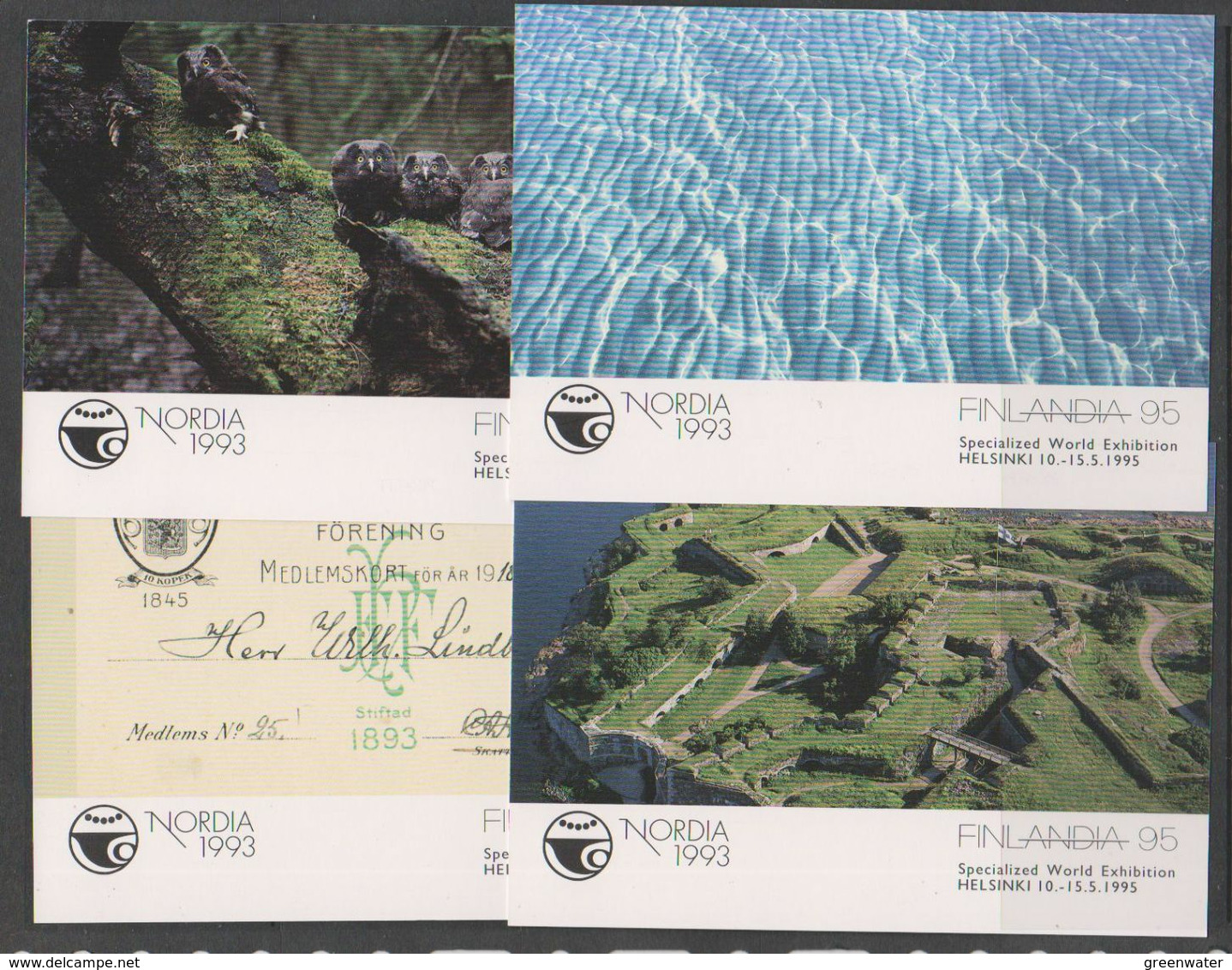 Finland 1995  Hologram Postcard / Postal Stationery 4 Cards / Unused (48818) - Briefe U. Dokumente