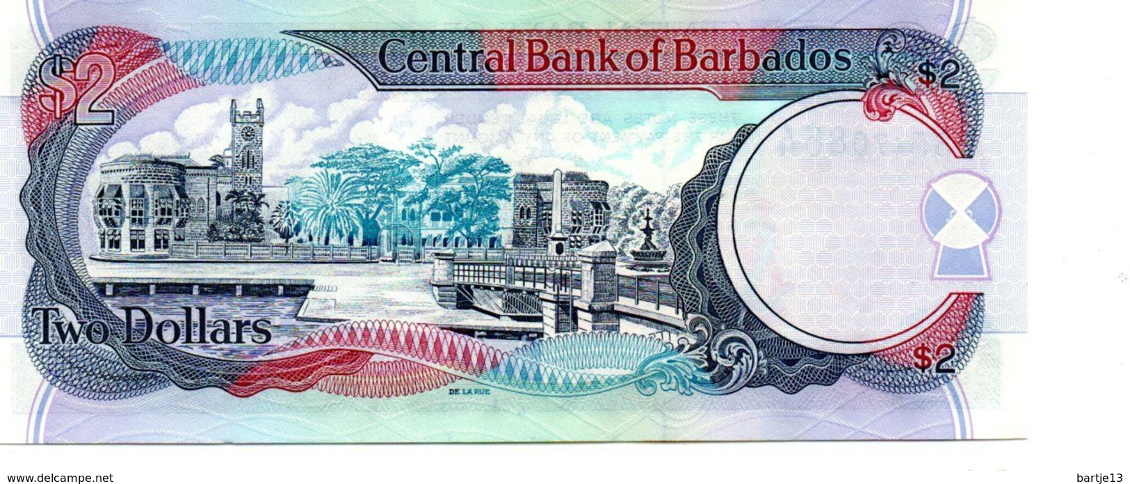 BARBADOS 2 DOLLARS PICK 60 UNCIRCULATED - Barbades
