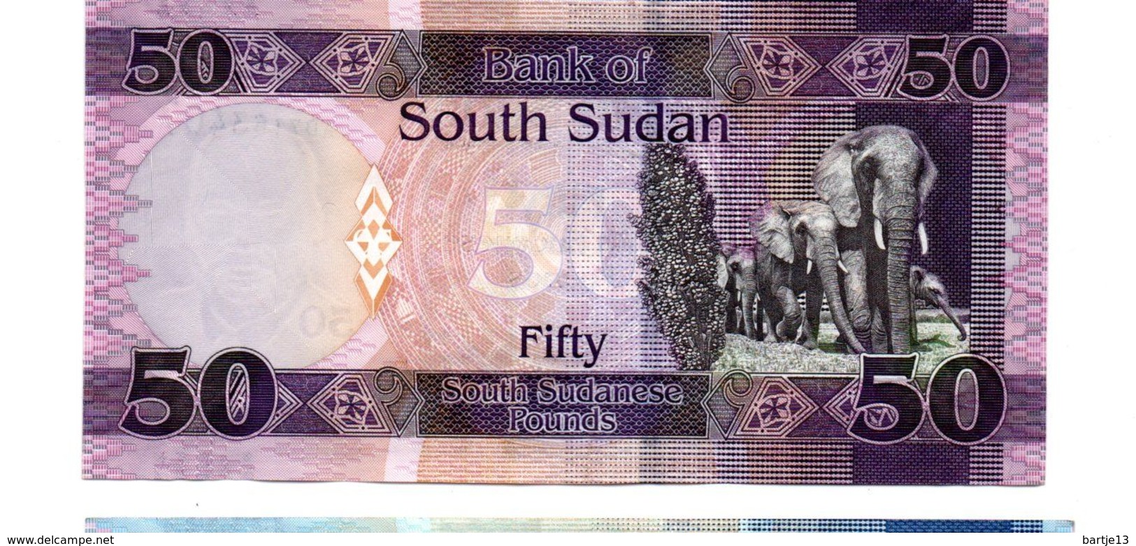 ZUID SOEDAN 50 SOUTH SUDANESE POUNDS PICK 14 UNCIRCULATED - Südsudan