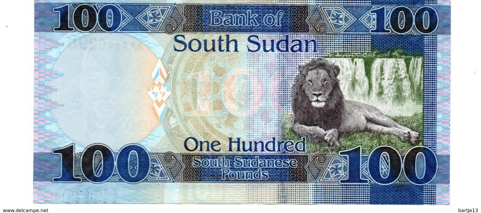 ZUID SOEDAN 100 SOUTH SUDANESE POUNDS PICK 15 UNCIRCULATED - Südsudan