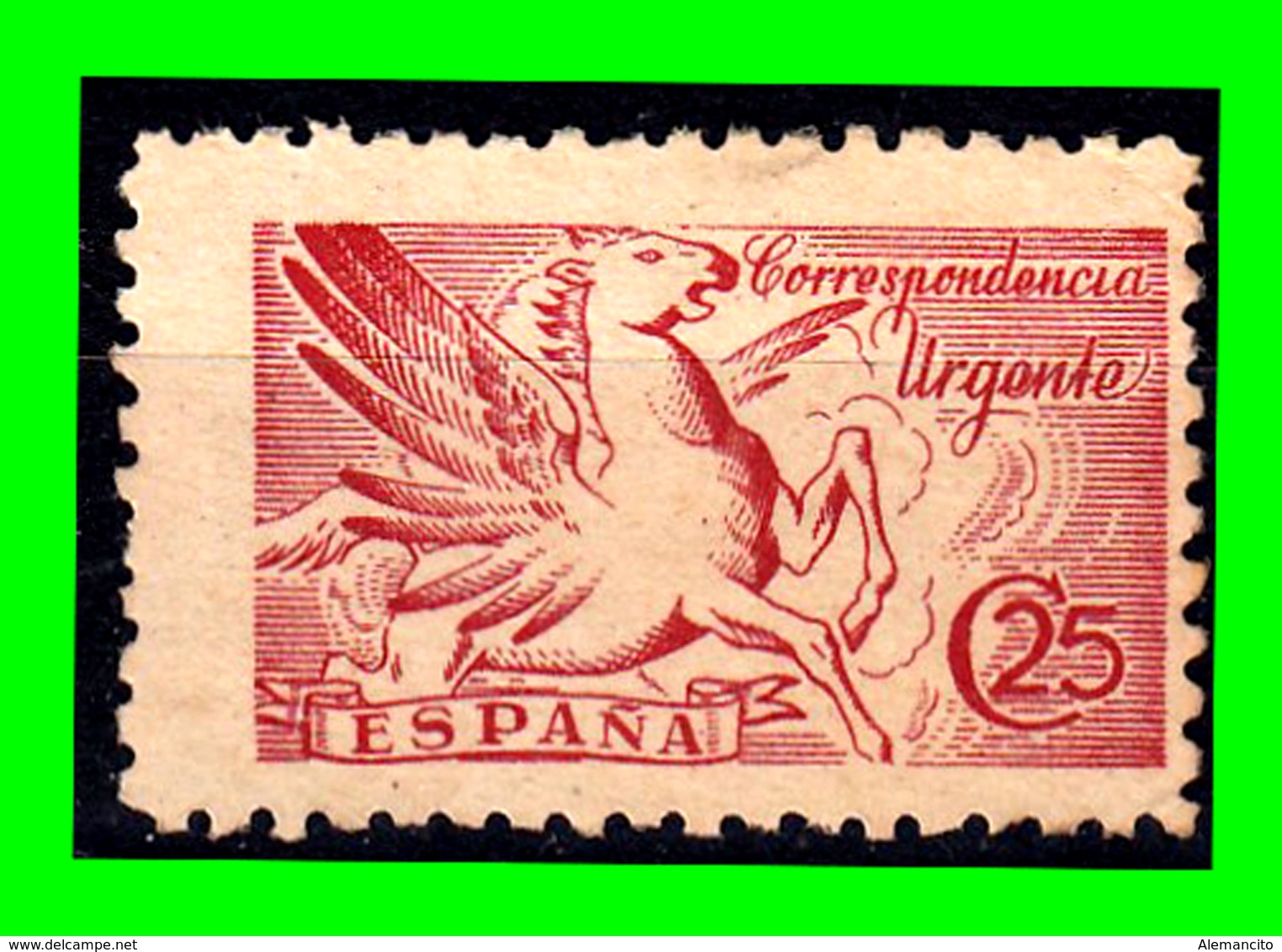 SELLO AÑO 1939 PEGASO - Correo Urgente