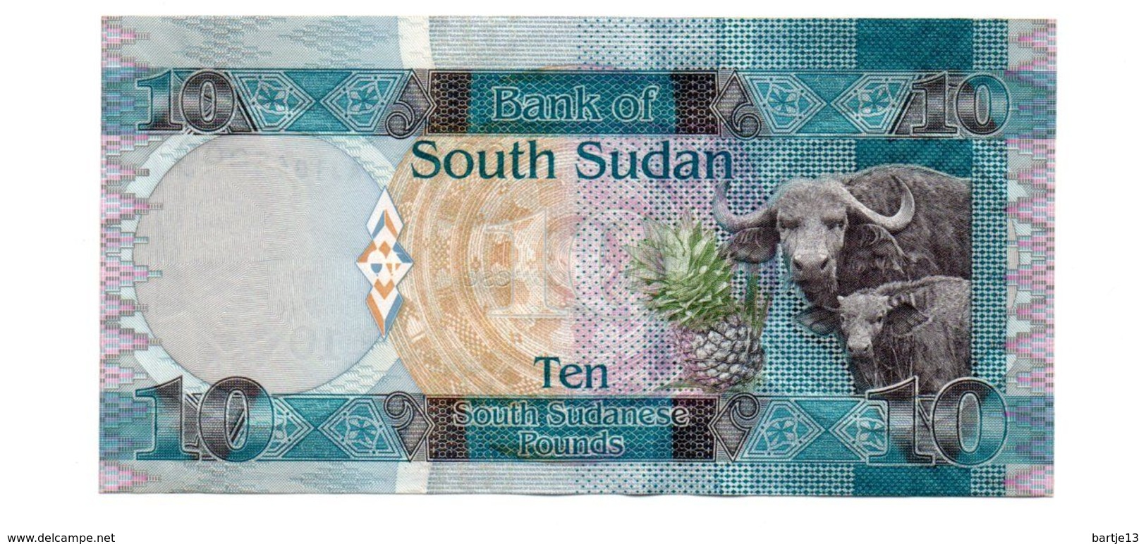 ZUID SOEDAN 10 SOUTH SUDANESE POUNDS PICK 12 UNCIRCULATED - South Sudan