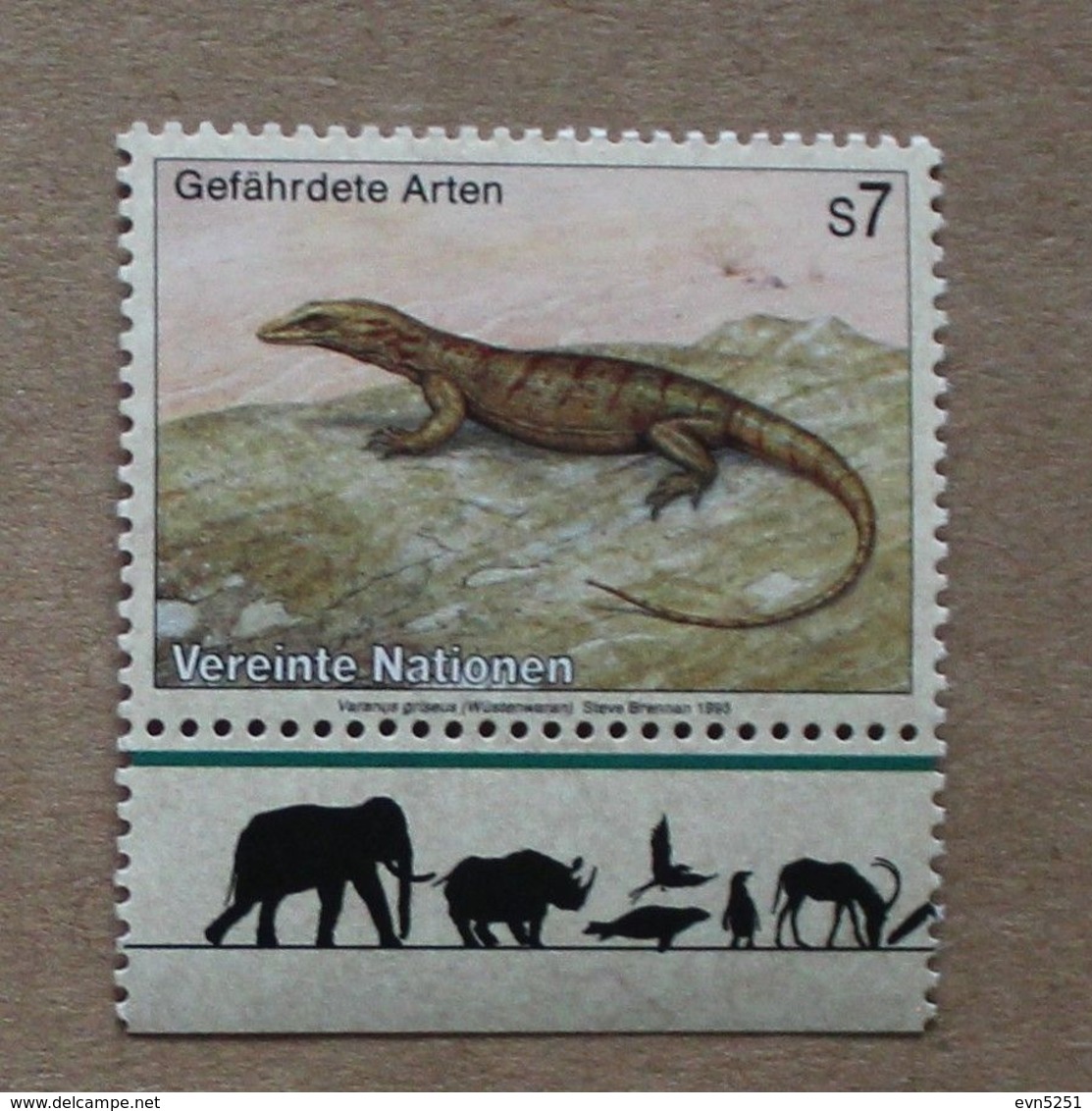 Vi93-01 : Nations-Unies (Vienne) / Protection De La Nature - Varanus Griseus (Varant Du Désert) - Unused Stamps