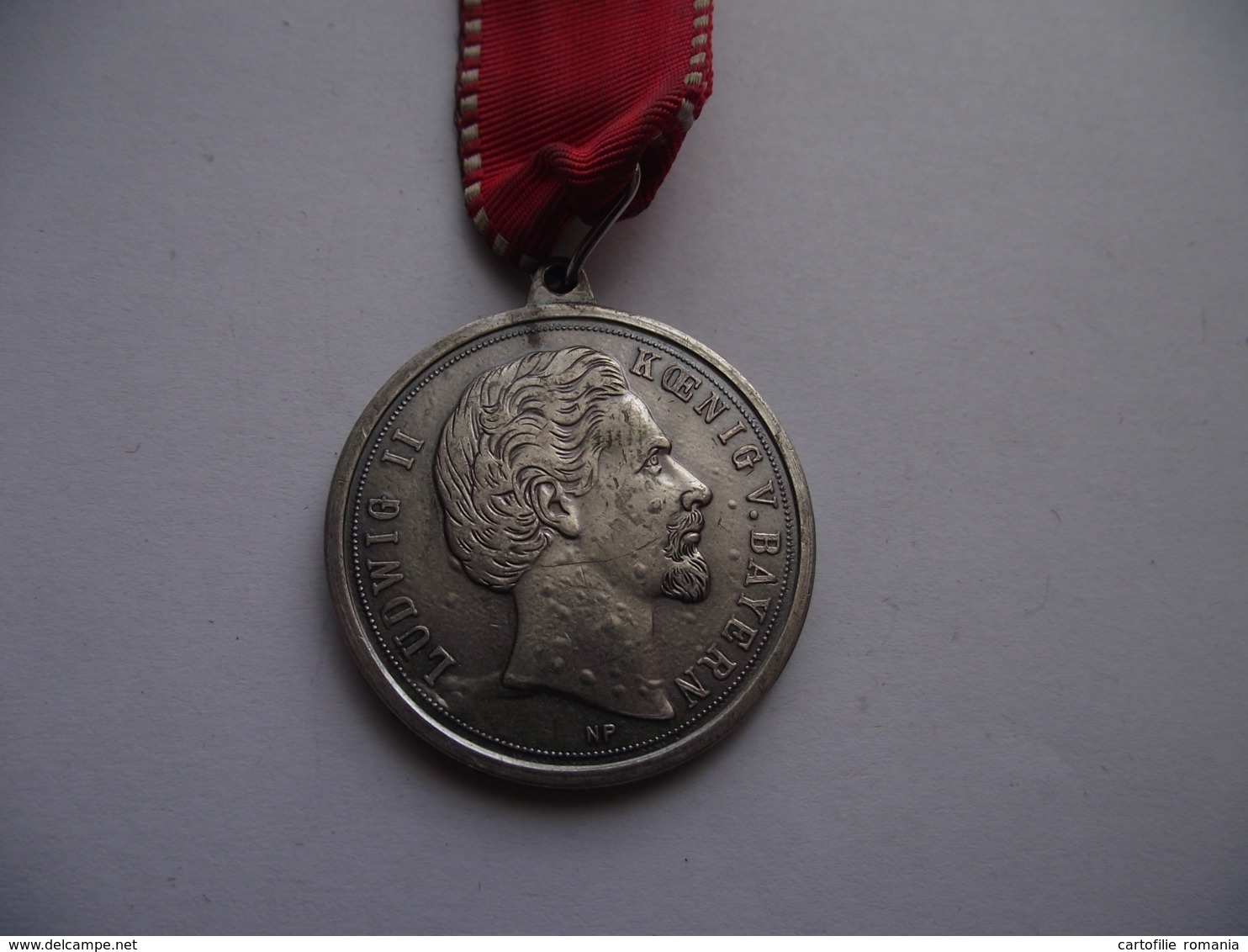 Germany Deutschland - Ludwig II Koenig Von Bayern Bavaria - 1845 - 1886 Medal Medalie Medaille Ø 38 Mm - Monarquía/ Nobleza