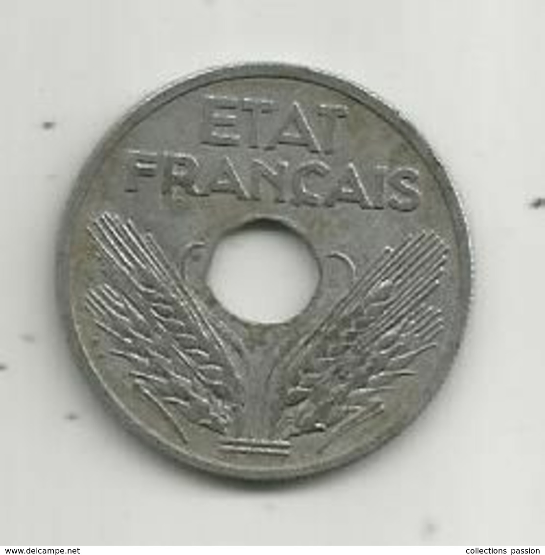 Monnaie , France , Vingt Cinq , 25 Centimes , Etat Français , 1941 , 2 Scans - Otros & Sin Clasificación