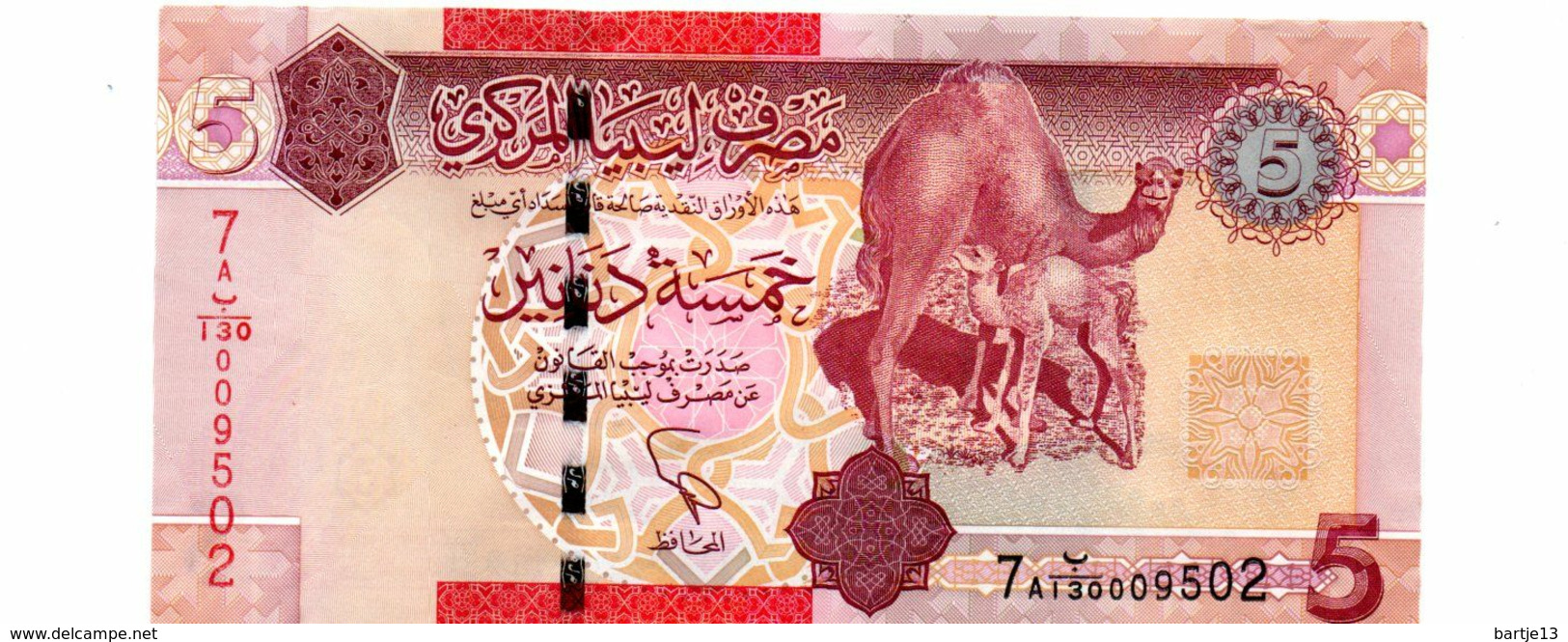 LIBIE 5 DINARS PICK 77 UNCIRCULATED - Libye