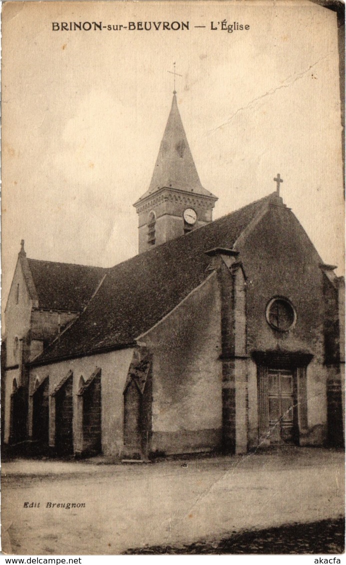 CPA BRINON Sur BEUVRON L'Église Nievre (100598) - Brinon Sur Beuvron