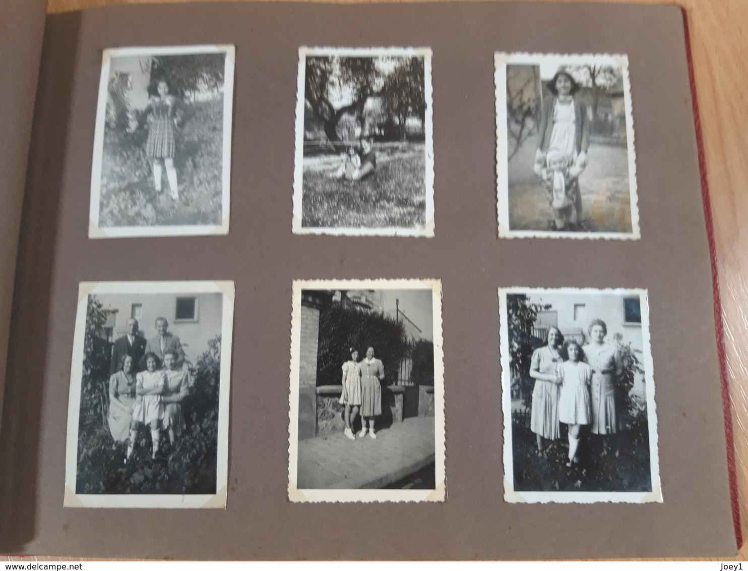 Album d une jeune fille de la naissance au certificat d'étude..années 30 à 1948..65 photos