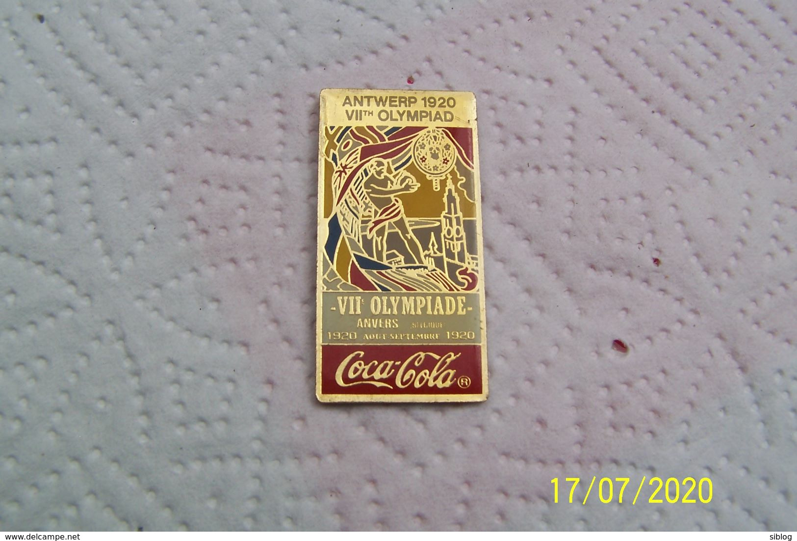 PIN'S - COCA COLA - Anvers 1920 - VII Olympiad - Coca-Cola