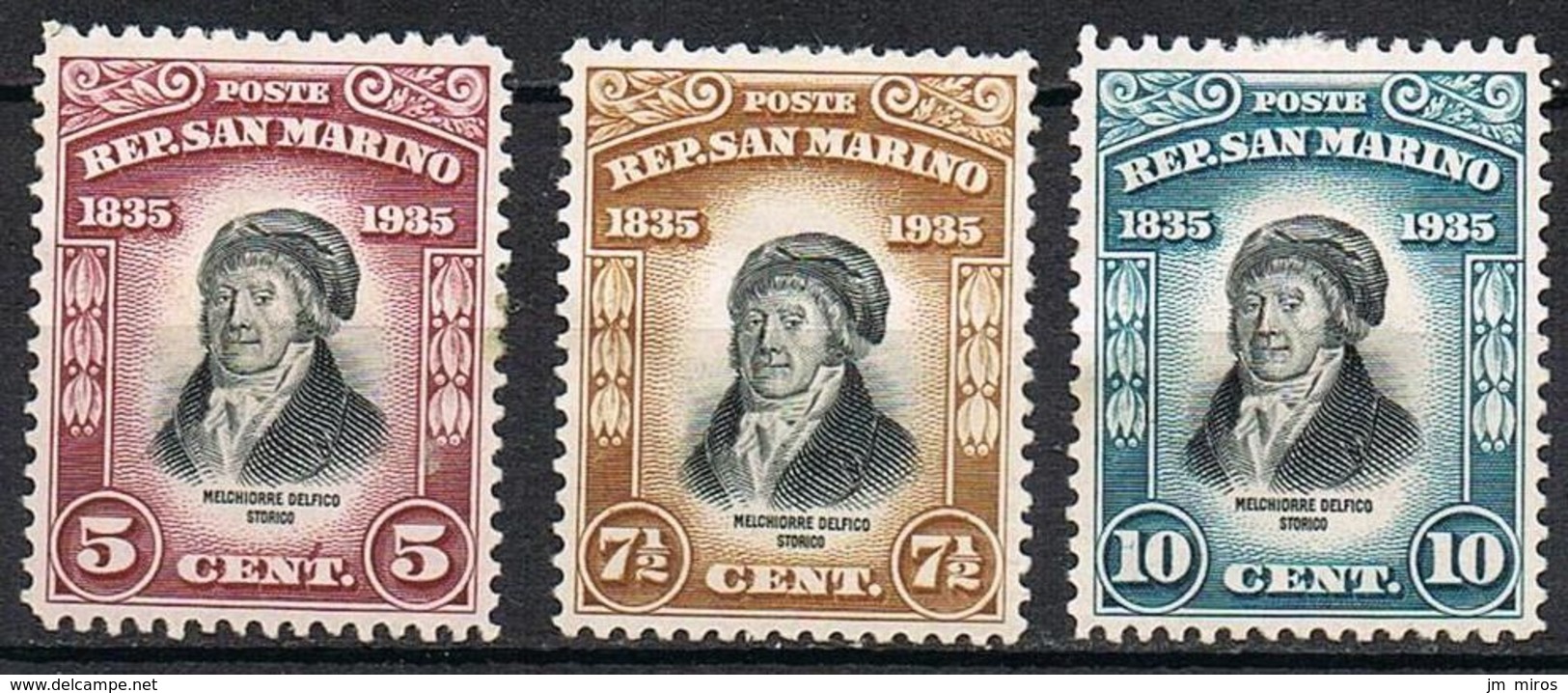 SAINT MARIN 193 / 195* - Collections, Lots & Séries