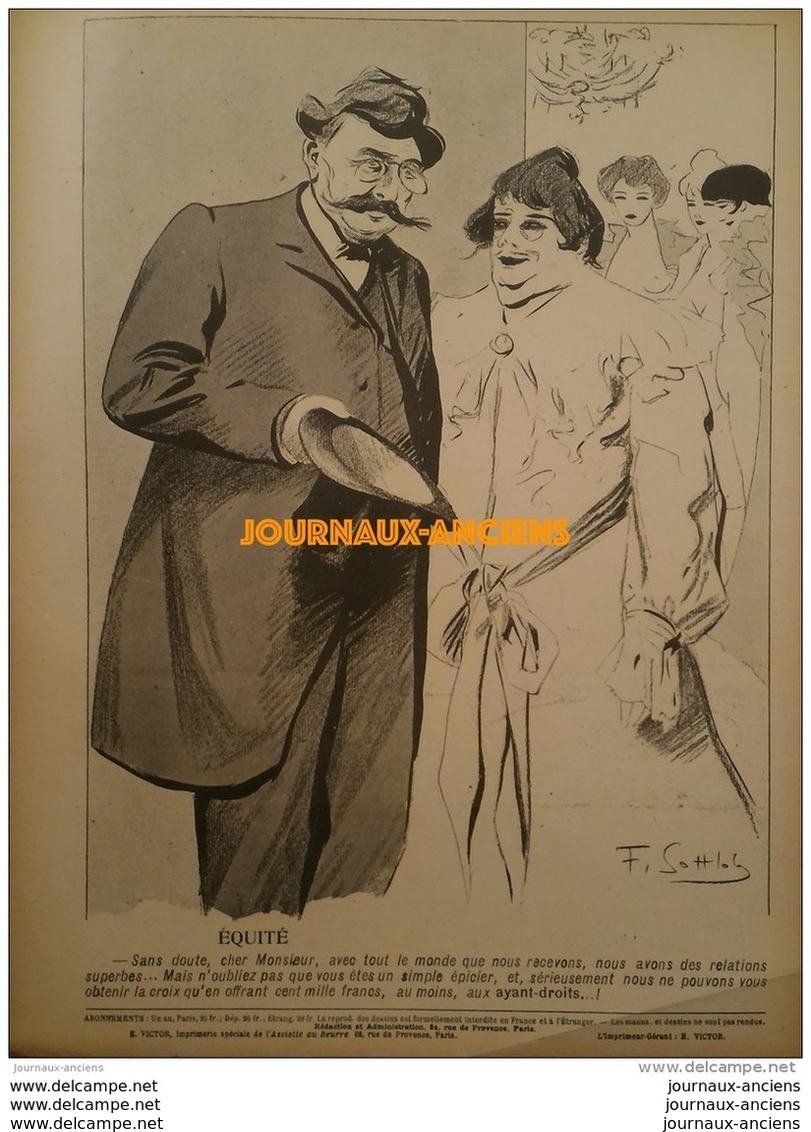 1905 L'ASSIETTE AU BEURRE N° 204 - TAPEURS ET T'AS PAS PEUR Par F. SOTTLOB - 1900 - 1949