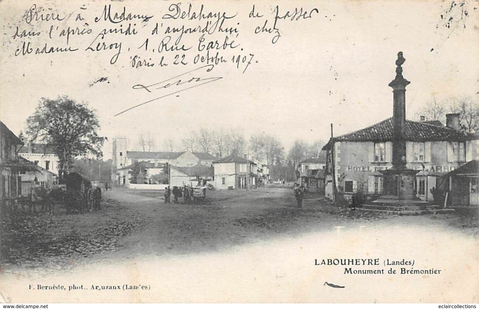 Labouheyre         40         Monument De Brémontier         (voir Scan) - Autres & Non Classés