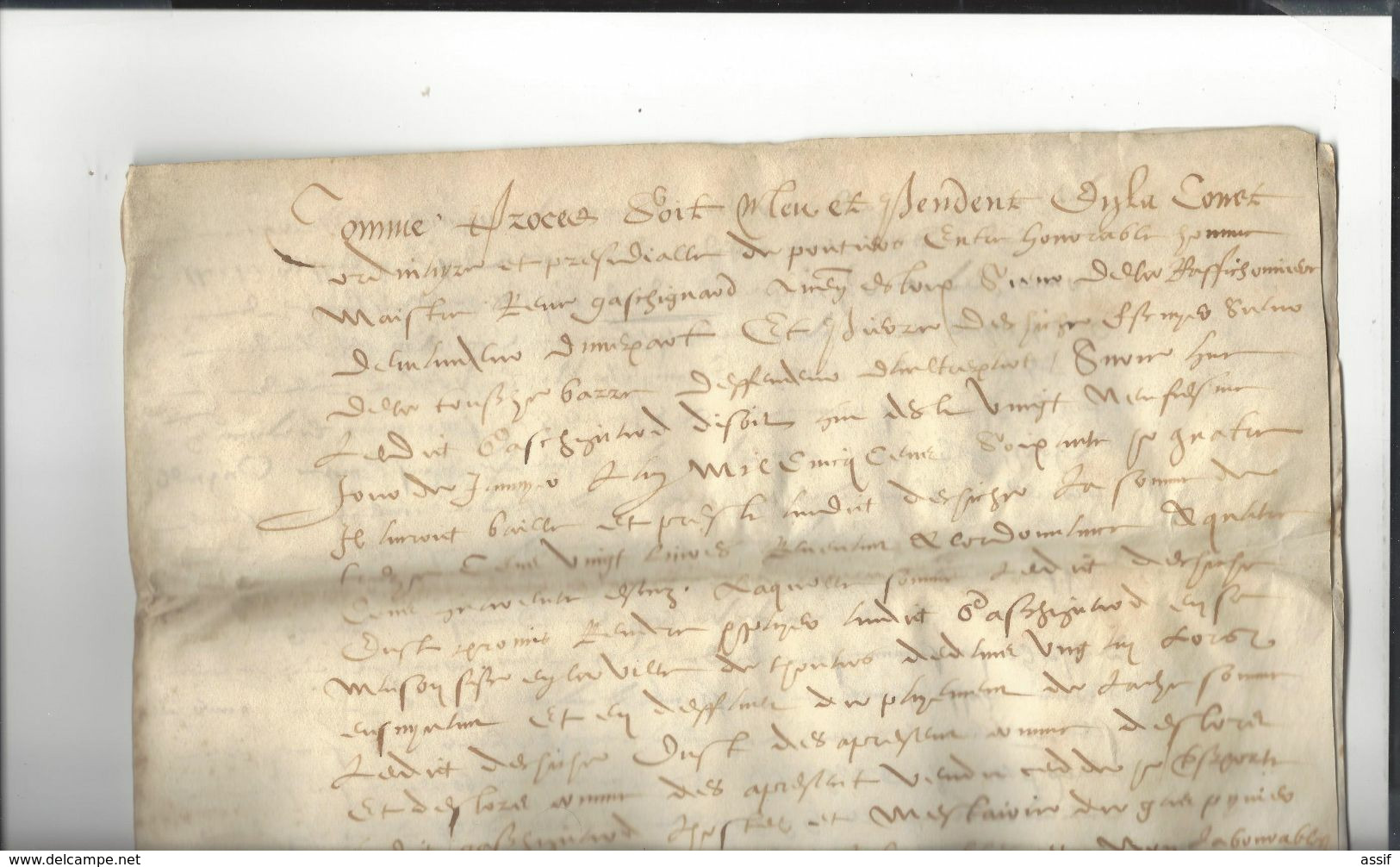 CLESSE La Roche Gabard - Achat Par René Gaschignard  3 Parchemins 1581 / 1583 Thouars + 2 Lettres 1906 Nantes - Documents Historiques