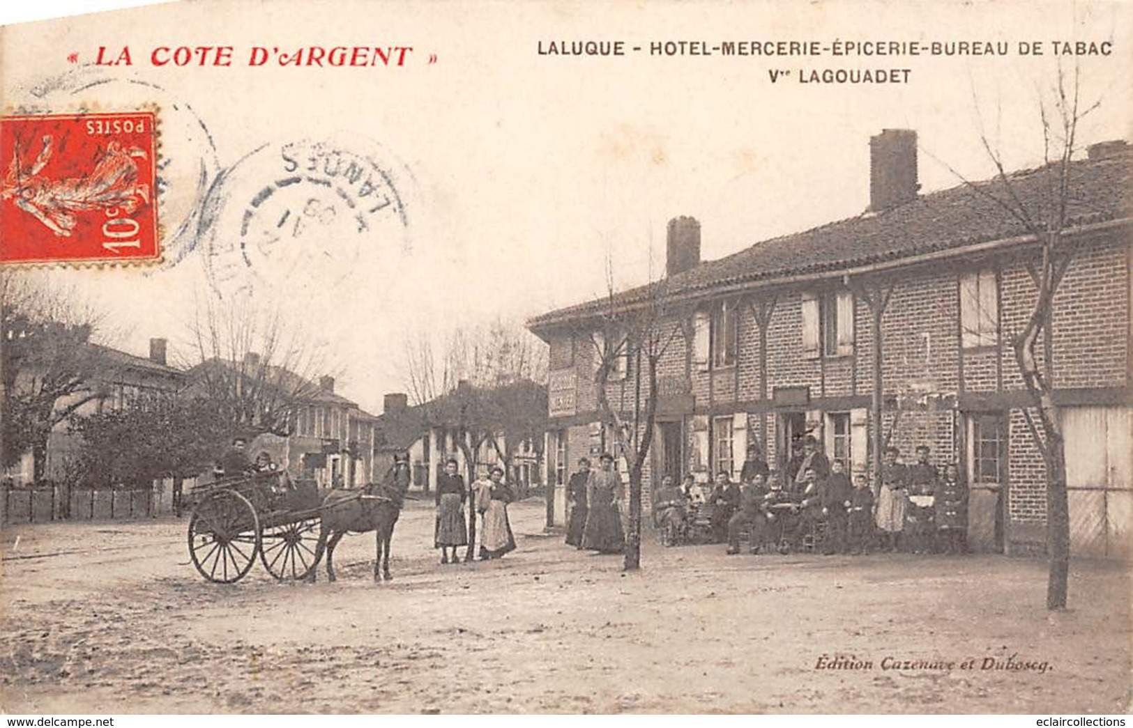 Laluque          40         Hôtel Mercerie Epicerie Bureau De Tabac . Vve Lagouadet   (voir Scan) - Autres & Non Classés