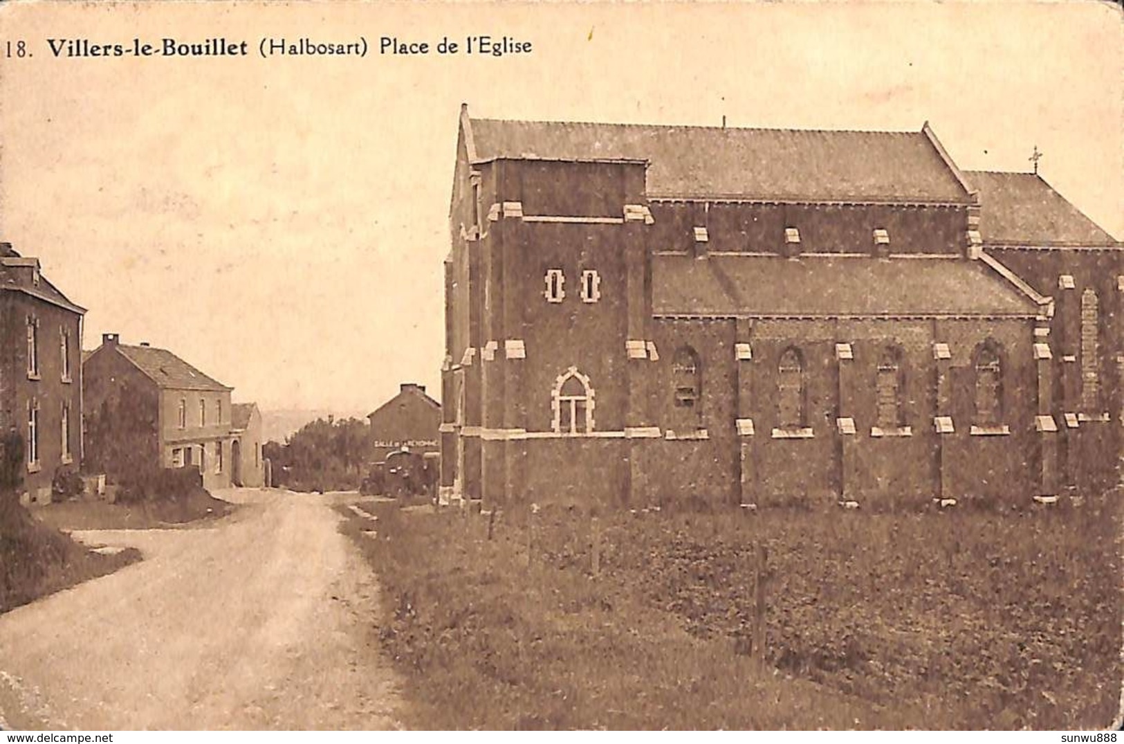 Villers-le-Bouillet (Halbosart) - Place De L'Eglise (Edit. Cuivers-Lemye) - Villers-le-Bouillet