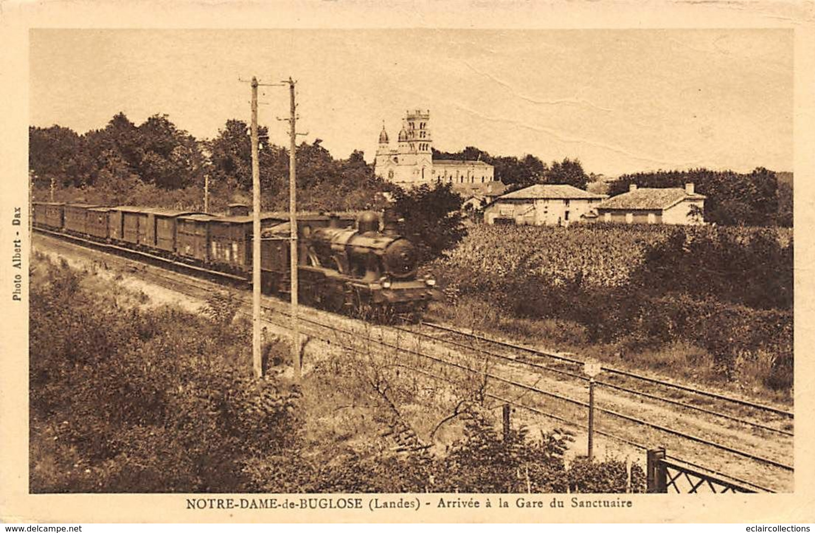 Buglose          40        Arrivée Du Train A La Gare Du Sanctuaire              (voir Scan) - Autres & Non Classés