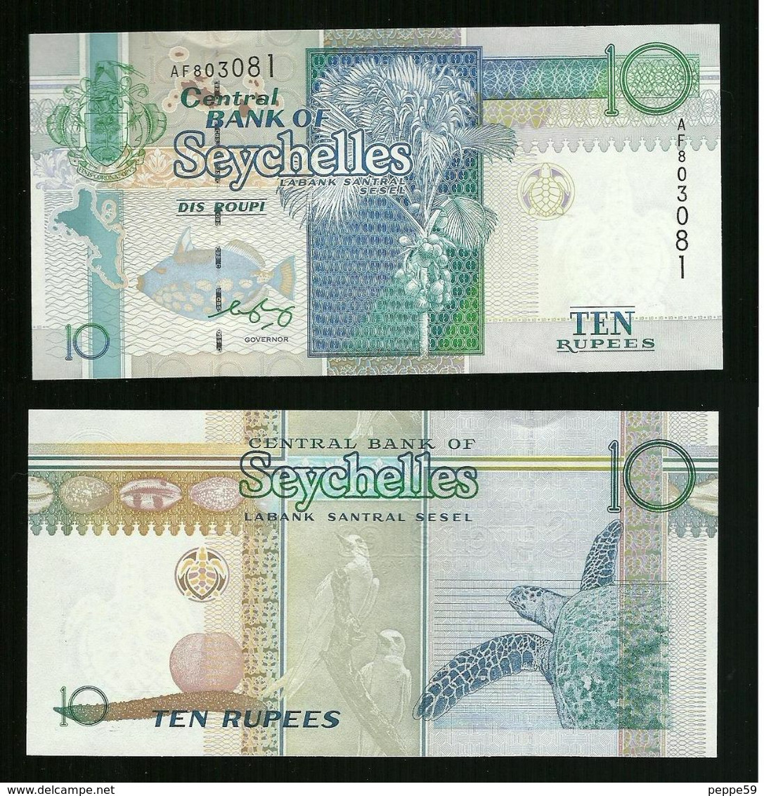 Seychelles - 10 Rupees - Unc  Pick. 36 - Seychelles