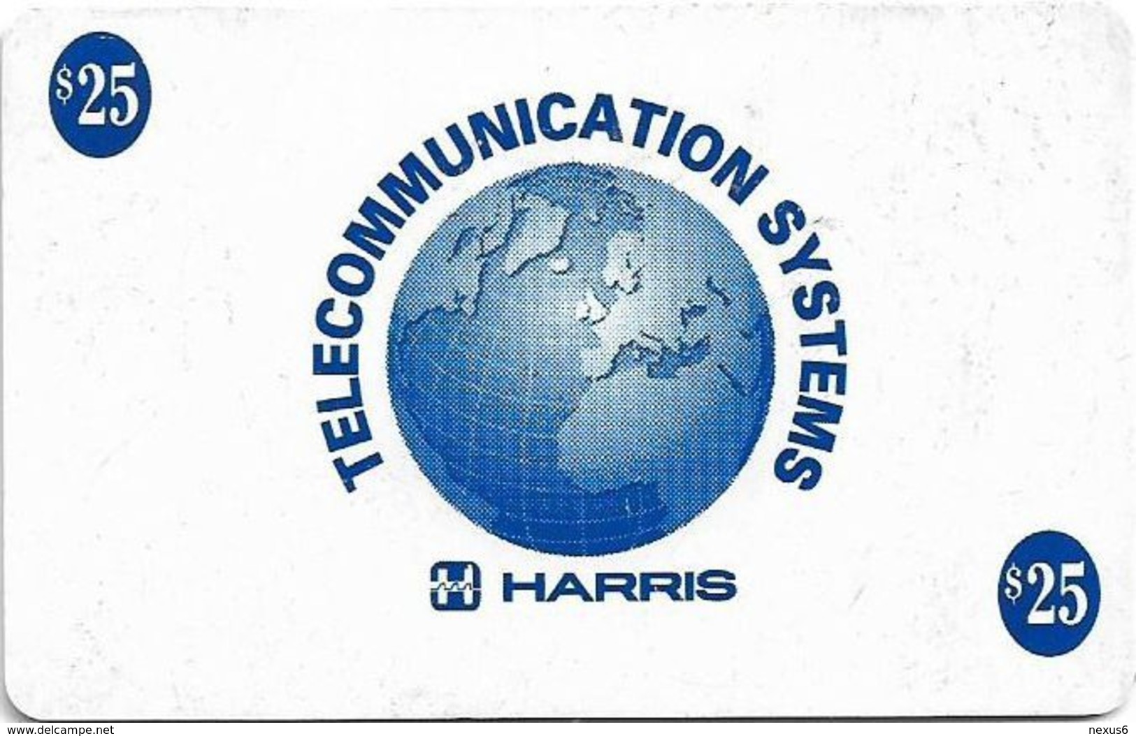 USA - Harris Teledata Military Card Used In Bosnia By NATO, (No Date On Front), 25$, Used - Other & Unclassified