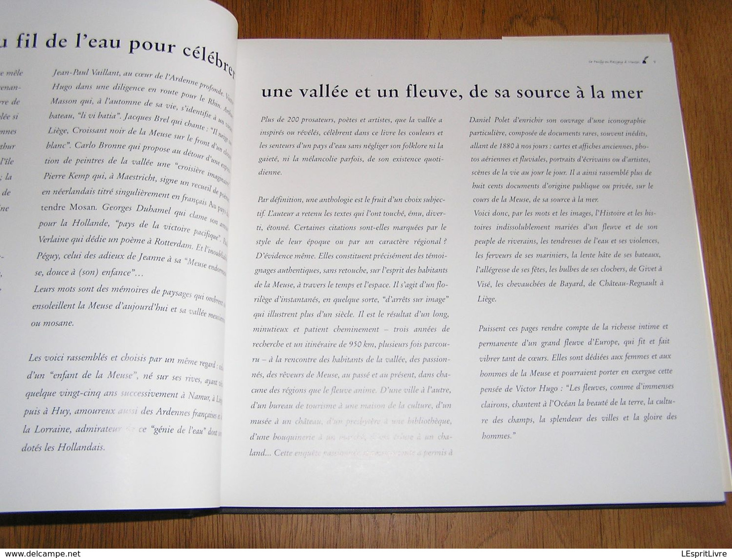 LE GRAND LIVRE DE LA MEUSE Régionalisme Ardennes France Belgique Mouzon Monthermé Revin Givet Dinant Namur Huy Liège - Belgique