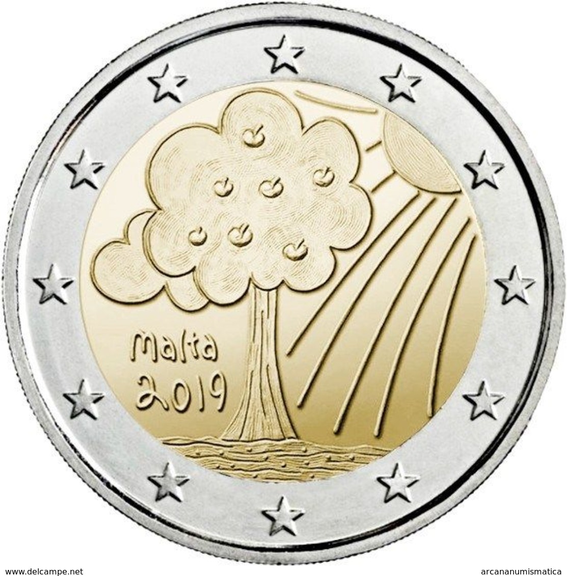 MALTA  2€  2.019  2019  "SOLIDARITY CHILDREN - NATURE"  SC/UNC   T-DL-12.461 - Malte