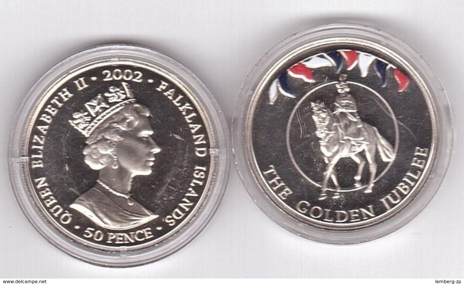Falkland Islands - 50 Pence 2002 UNC Comm. Lemberg-Zp - Malvinas