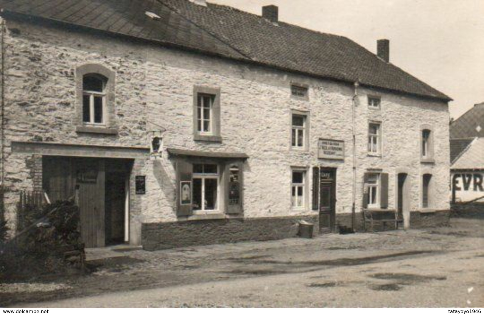 Ramont-Tenneville  Arret Du Tram Carte Photo  Maison Nicolas Noirhomme Négociant N'a Pas Circulé - Tenneville