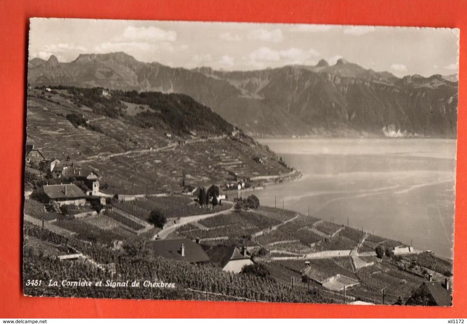 MOA-38 Lavaux La Corniche Et Signal De Chexbres. Circulé En 1954 Pour Damas Syrie - Chexbres