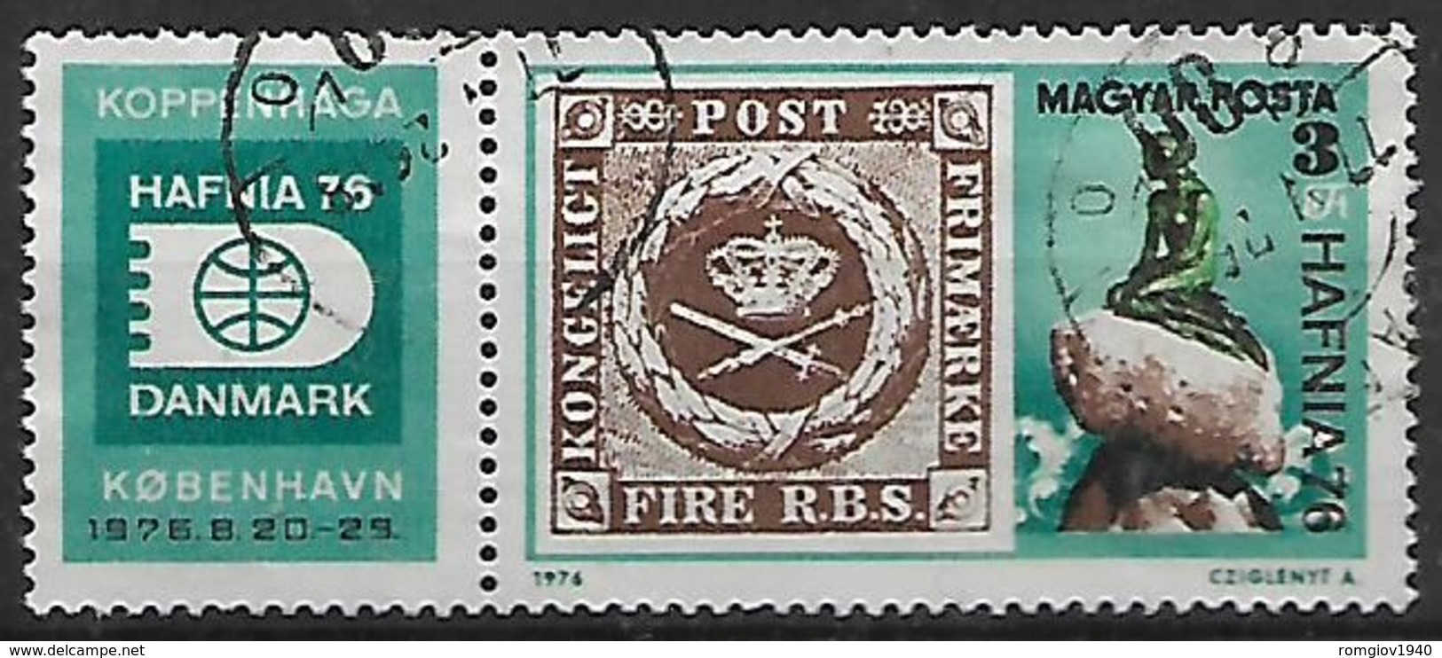 UNGHERIA 1976 HAFNIA 76 YVERT.2508 USATO - Used Stamps