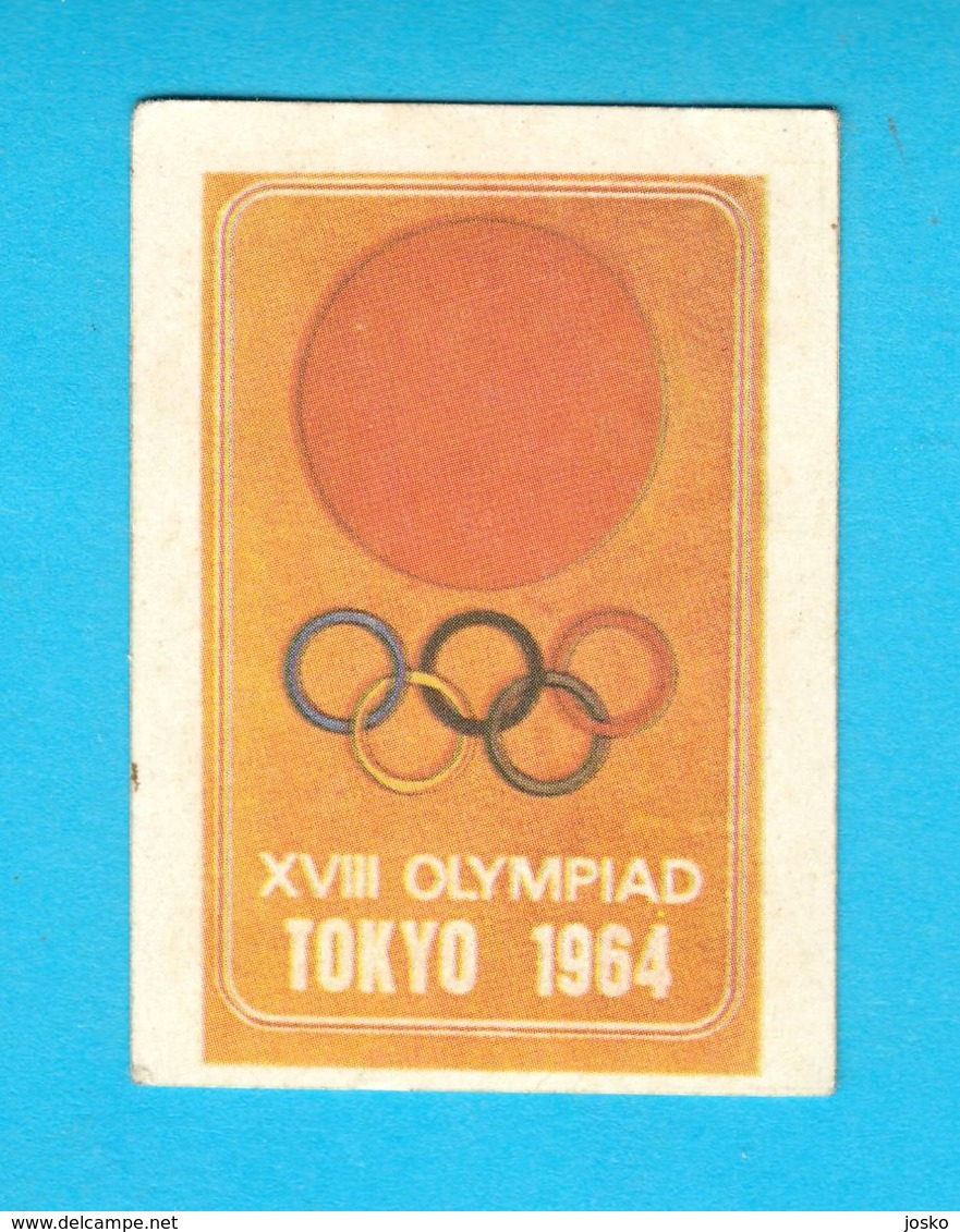 SUMMER OLYMPIC GAMES 1964 TOKYO - Yugoslav Old Card * Jeux Olympiques Olympia Olimpiadi Juegos Olímpicos Olympiade - Trading Cards