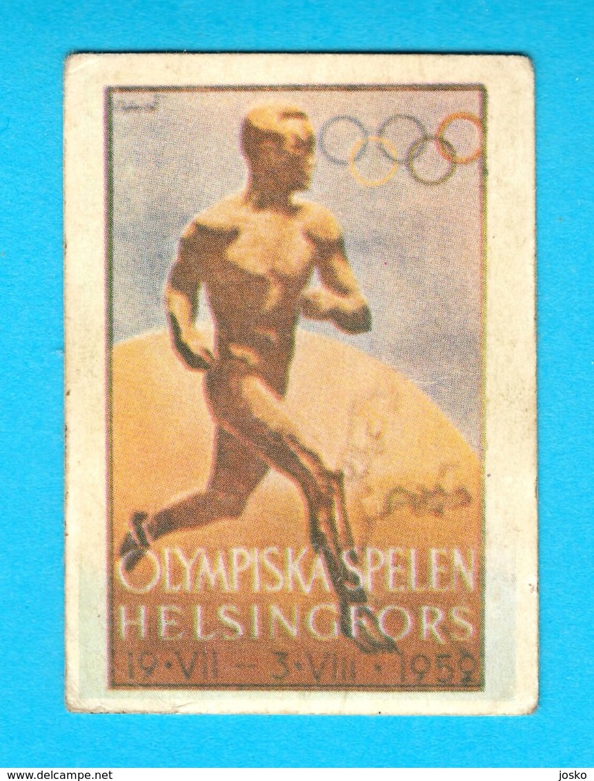 SUMMER OLYMPIC GAMES 1952 HELSINKI - Yugoslav Old Card * Jeux Olympiques Olympia Olimpiadi Juegos Olímpicos Olympiade - Trading Cards