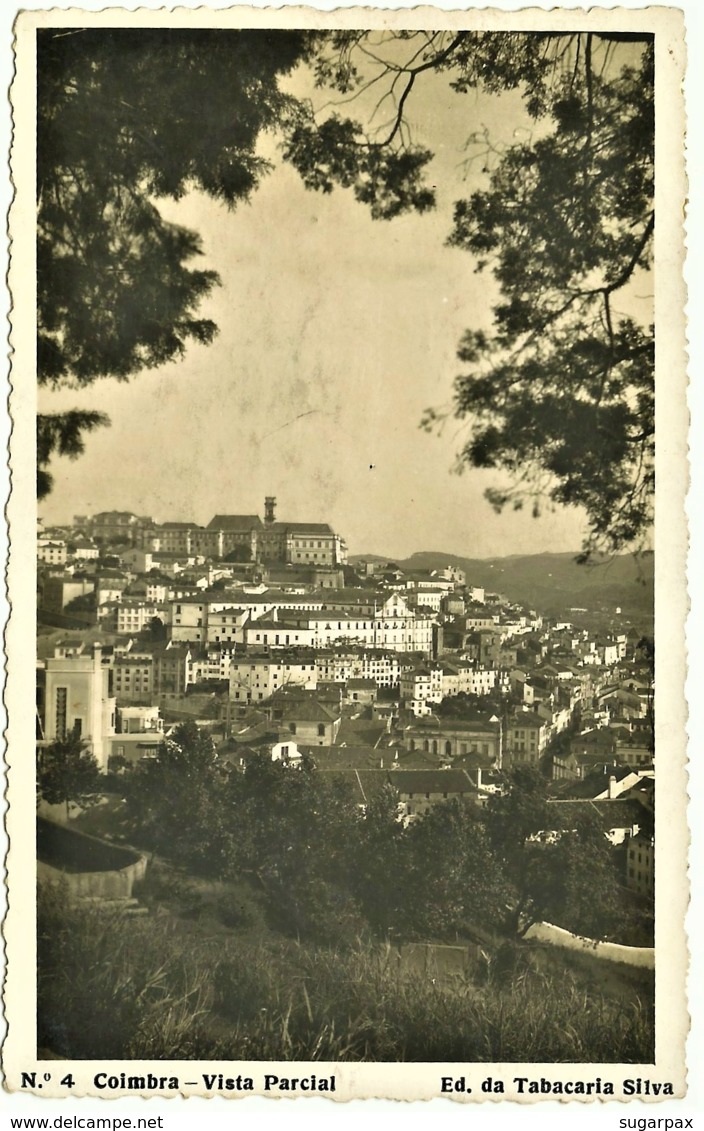 Coimbra - 1937 - Vista Parcial - Edição Tabacaria Silva N.º 4 - Coimbra