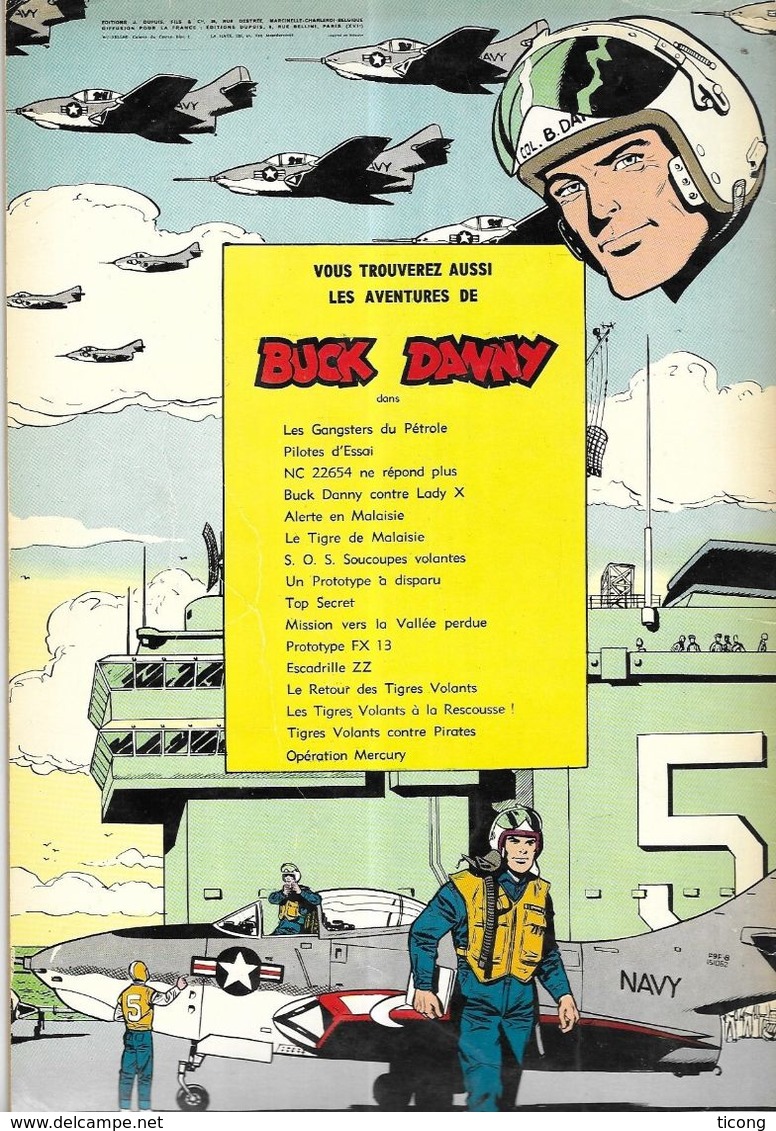 BD BUCK DANNY - PROTOTYPE FX-13 DE CHARLIER HUBINON   - RARE EDITION BELGE DE 1964 ( VOIR LES SCANNERS ) - Buck Danny