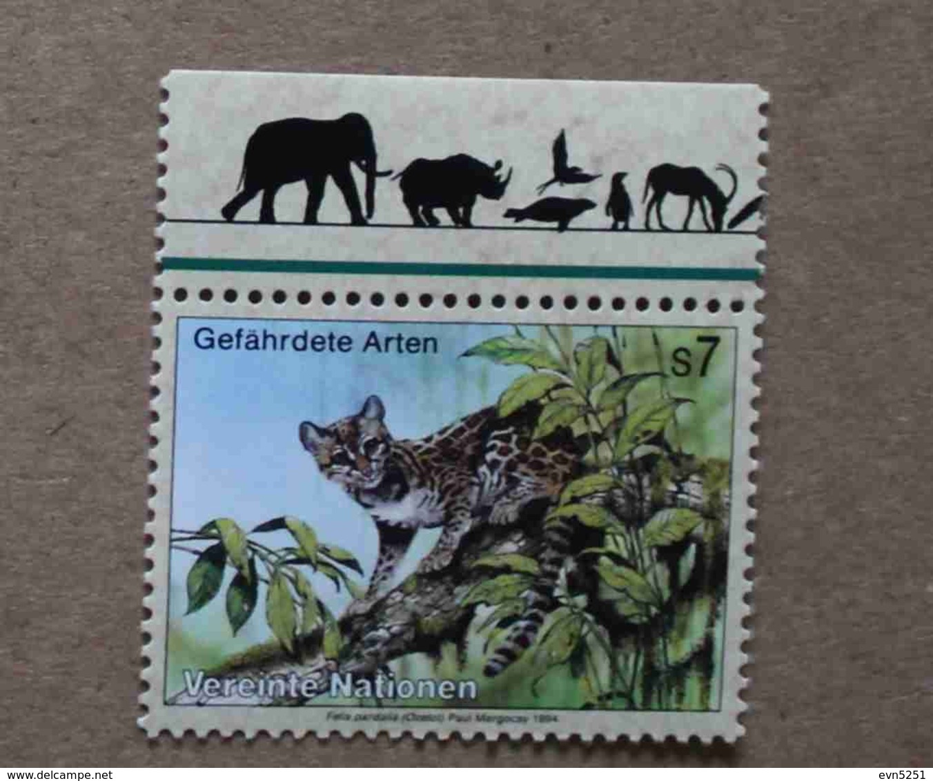 Vi94-01 : Nations-Unies (Vienne) / Protection De La Nature - Felis Pardalis (L'ocelot) - Ongebruikt