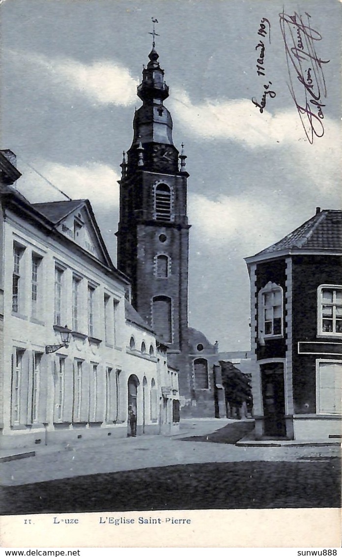 Leuze - L'Eglise Saint Pierre  (Phot. Bertels 1909) - Leuze-en-Hainaut