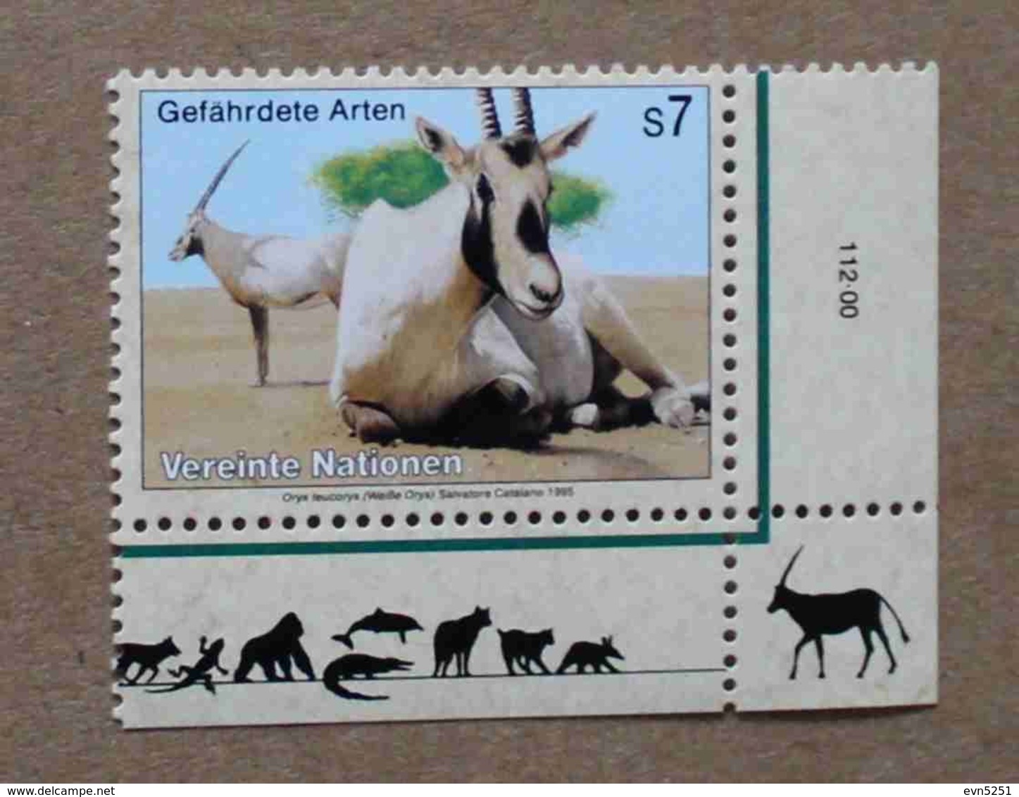 Vi95-01 : Nations-Unies (Vienne) / Protection De La Nature - Oryx Leucoryx (Oryx D'Arabie) - Ongebruikt