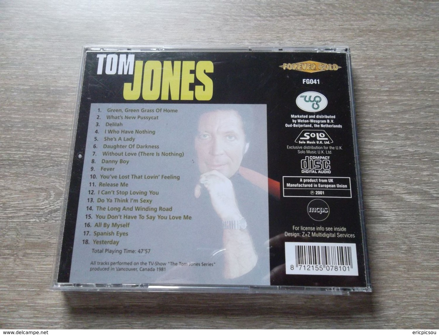 TOM JONES ( Forever Gold ) - Autres - Musique Anglaise