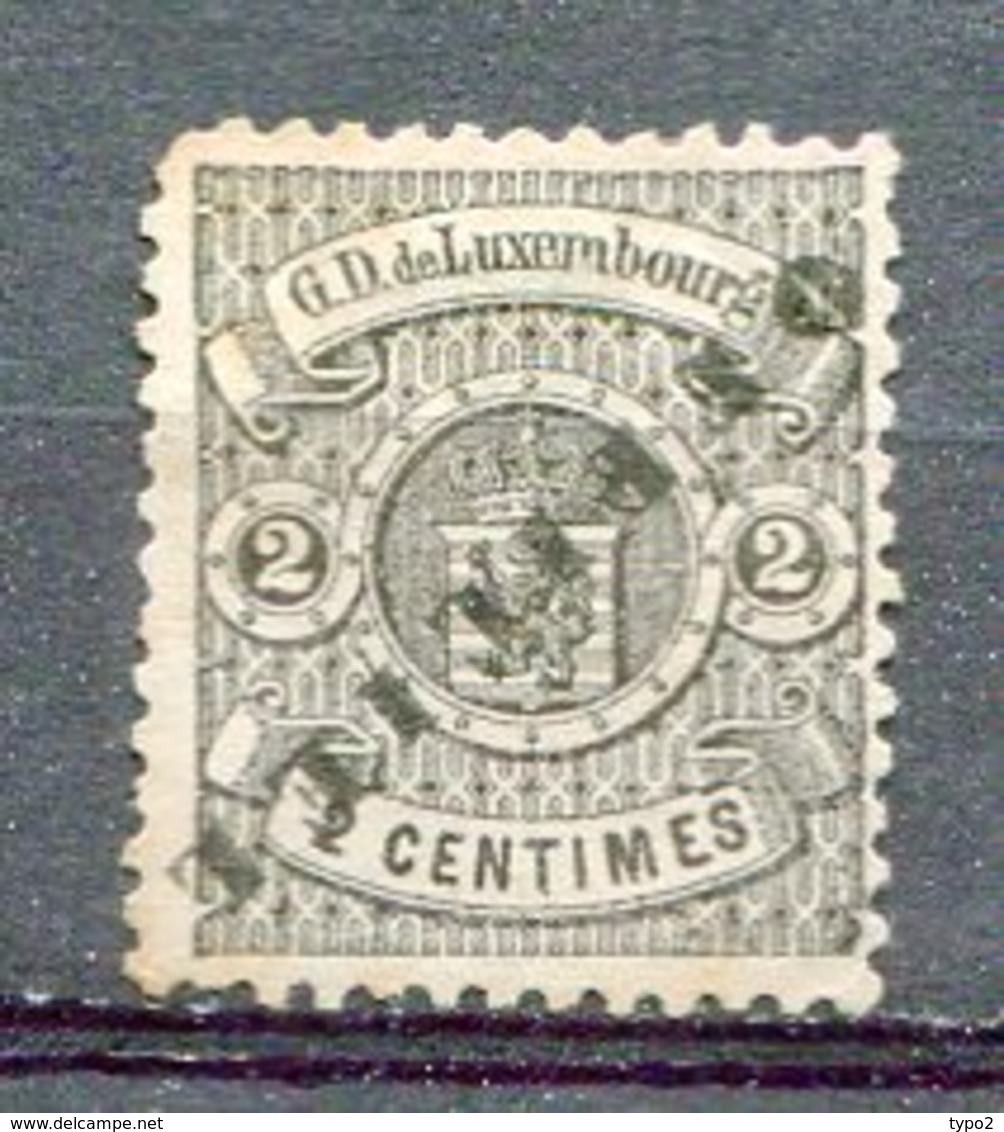 LUX 1878 SE Yv. N° 25A   (*)  2c  Noir  Surcharge Renversée  Cote  16 Euro  D  2 Scans - Dienstmarken