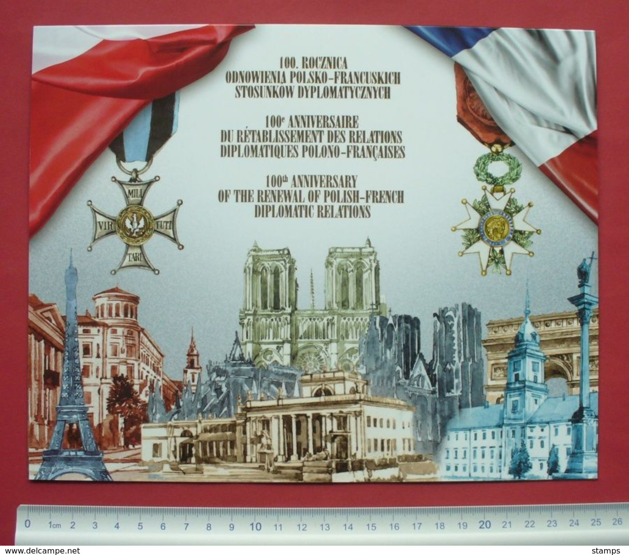 Poland 2019 - Mint Block In Folder - Joint Issue With France --- Pologne Polonia Polen --- 120 Bl - Blocks & Kleinbögen