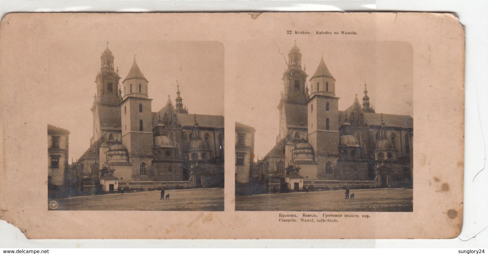 POLAND.  # 5077 STEREO. KRAKOV. VAVEL. TOMB. - Polonia