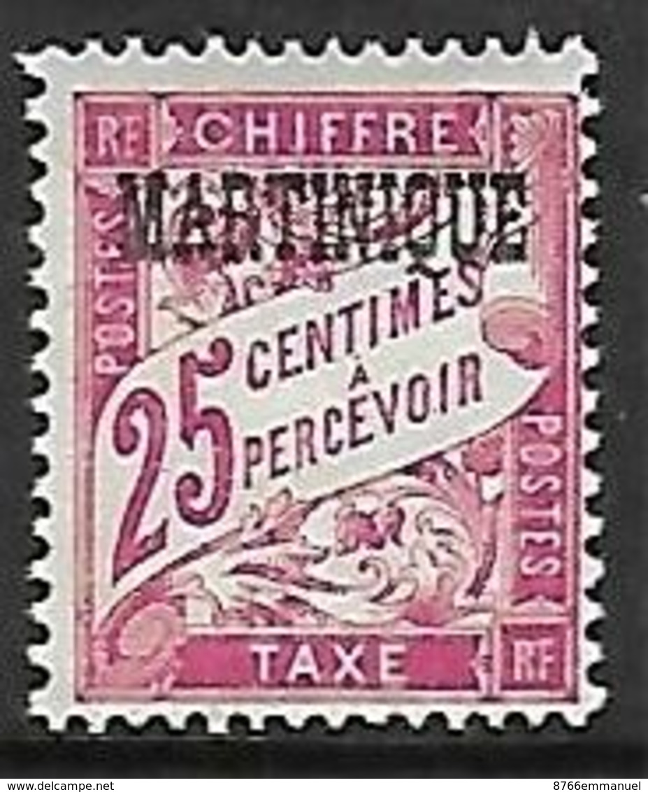 MARTINIQUE TAXE N°4 N* - Timbres-taxe