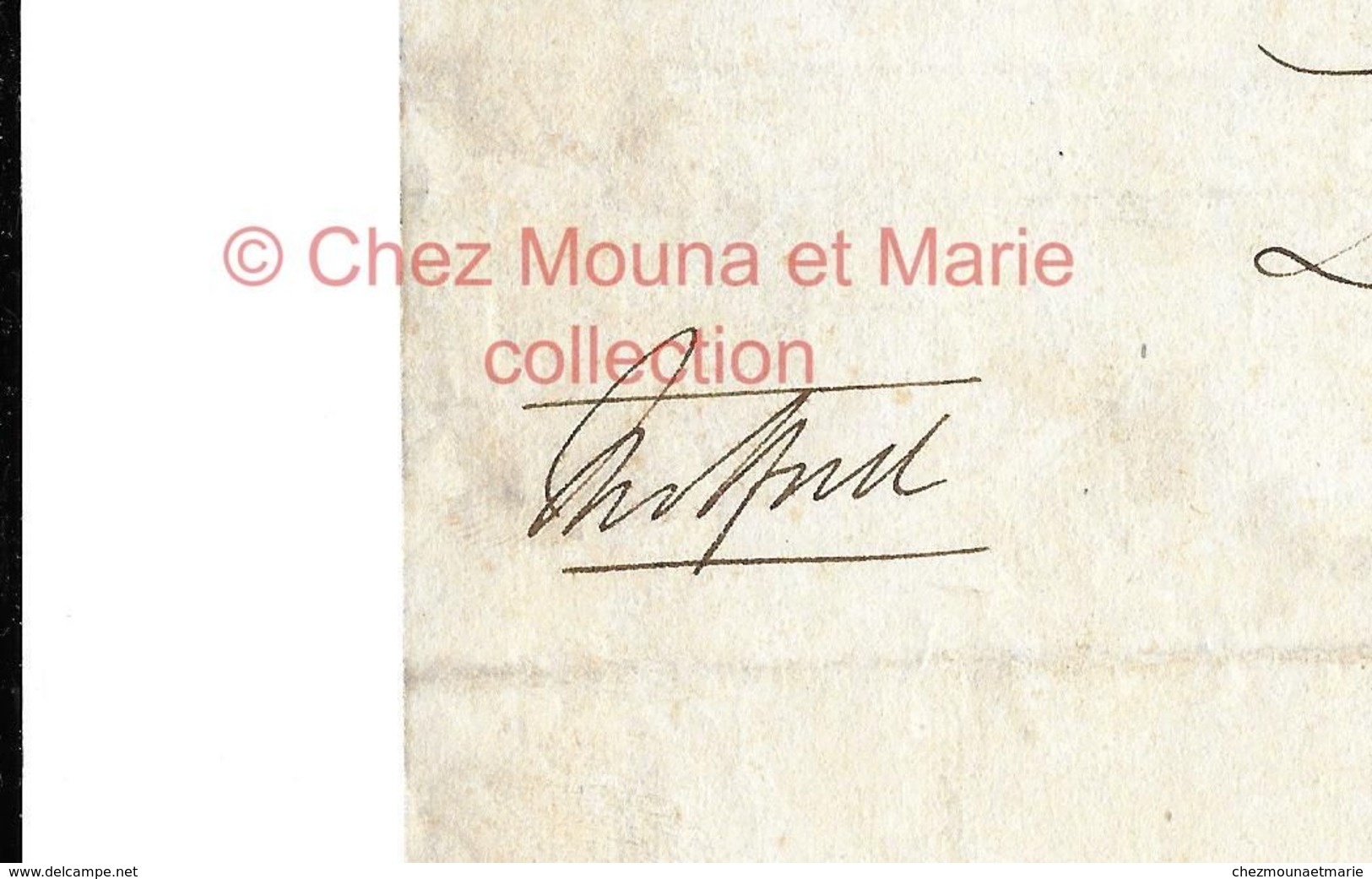 LETTRE A CHARLES MOTTELEY PARIS POUR LE DUC DE BEDFORD CONTRESEING RUSSELL - 15 MARS 1826 PLACE VENDOME - Documents Historiques
