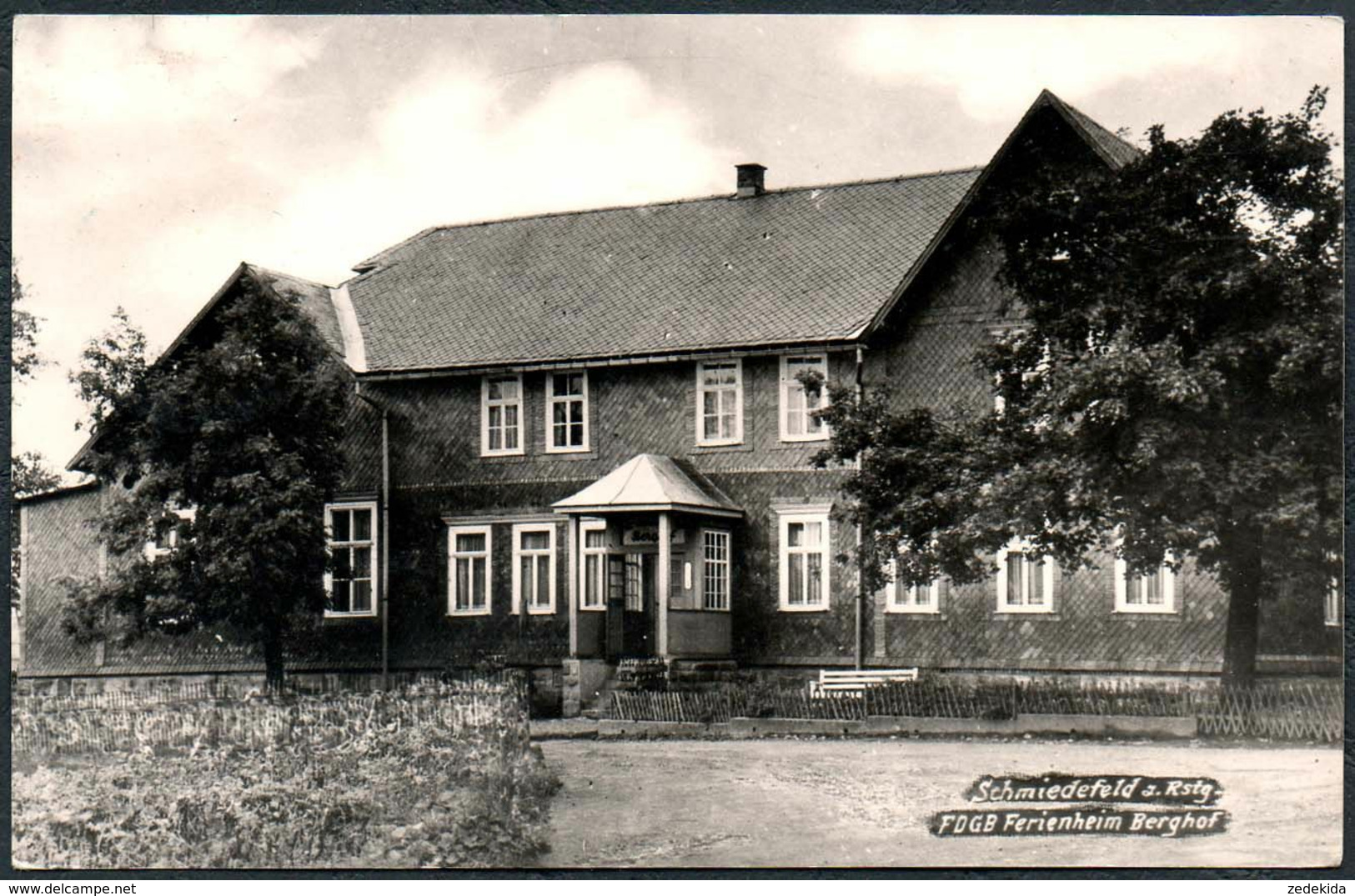 D8300 - Schmiedefeld FDGB Ferienheim Berghof - Foto Kupfer - Schmiedefeld